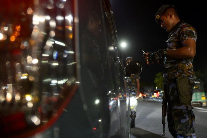 The prime minister said the countrywide curfew was declared to prevent unidentified groups orchestrating communal violence