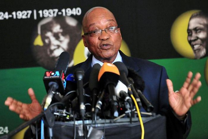 Former South African president Jacob Zuma was forced to resign by the ruling ANC party last year