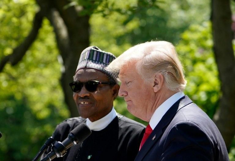 Trump pledged support for Buhari in their meeting in Washington on April 30, 2018 (Presidency)