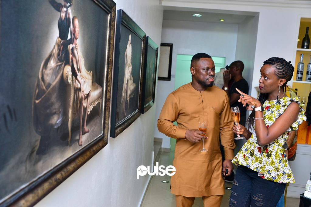 Guests at the SMO White|Ebony exhibition opening which held on Saturday, May 25, 2019 at Temple Muse, Victoria Island Lagos.