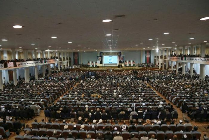 Thousands of delegates attend the "loya jirga" (grand assembly) in Kabul