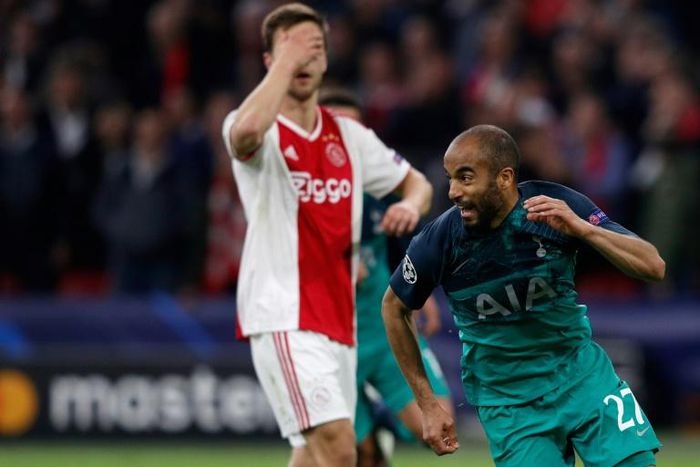 Lucas Moura celebrates scoring as Tottenham Hotspur come from behind to stun Ajax and reach the Champions League final