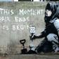 The graffiti artwork near Marble Arch, widely believed to be the work of street artist Banksy, captures the essence of the Extinction Rebellion climate change protest