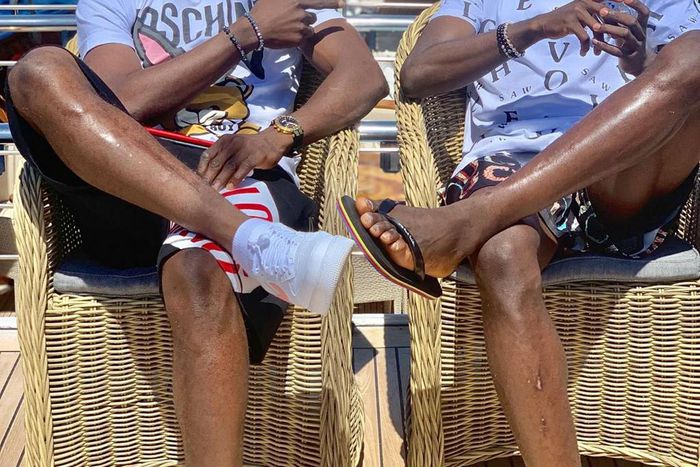 Kelechi Iheanacho and Wilfred Ndidi (Instagram/Wilfred Ndidi)