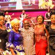 Patience Ozokwor flanked by guest and recipients of awards at the AMAA gala night [AMAA]