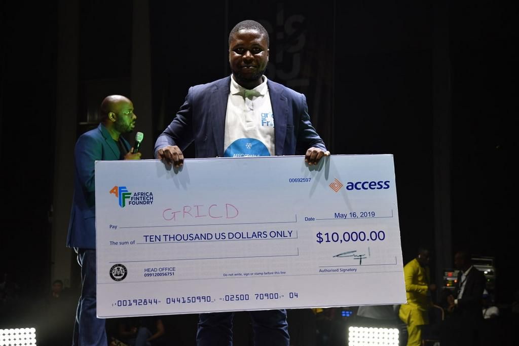 Oghenetega Lortim; Founder of Gricd and winner of the start-up demo presentation
