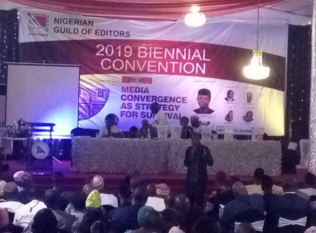 2019 Biennial Convention of the Nigerian Guild of Editors on Saturday in Lagos