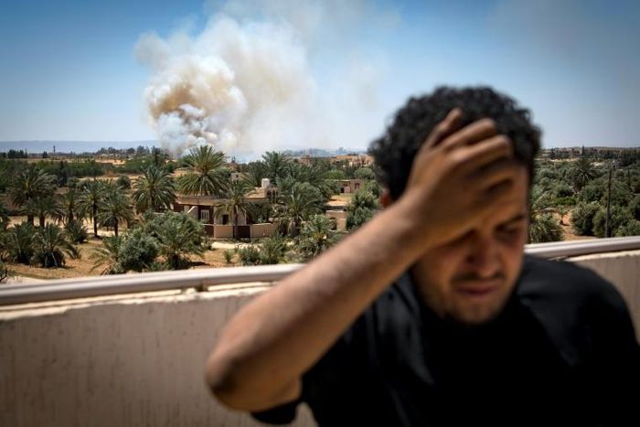 Men loyal to the government of National Accord (GNA) have been trying to take ground from forces of commander Khalifa Haftar, who launched an offensive on Tripoli on April 4