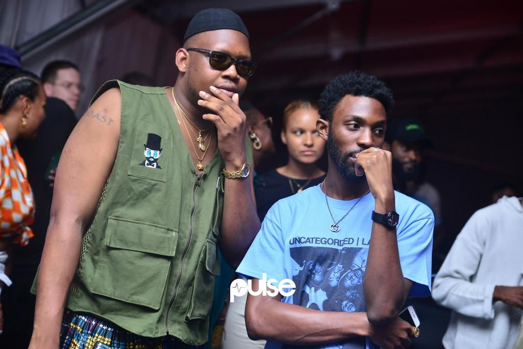 Ajebutter22 and Fresh L of DRB Lasgidi at Homecoming 2019. (Pulse Nigeria)