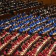 China President Xi Jinping delivered an hour-long speech at the Great Hall of the People