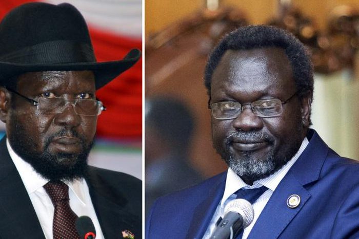 Salva Kiir (L) and Riek Machar were once friends