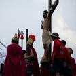 Every Good Friday several men are nailed to a cross in a re-enactment of the crucifixtion of Jesus Christ to atone for sins or seek divine intercession