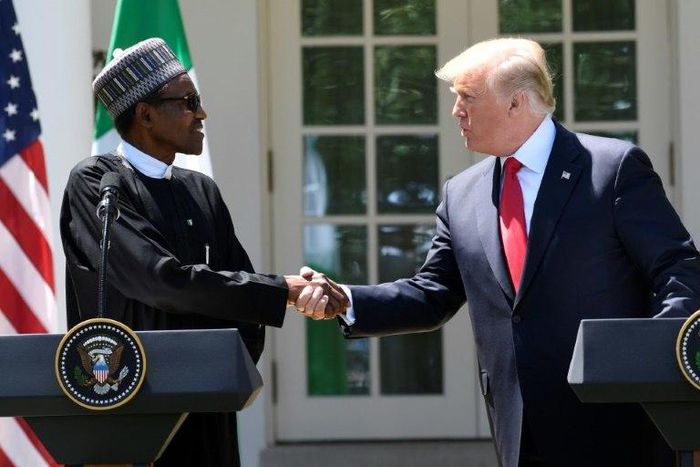 US President Donald Trump asked Nigeria's President Muhammadu Buhari to support the US bid for the 2026 World Cup