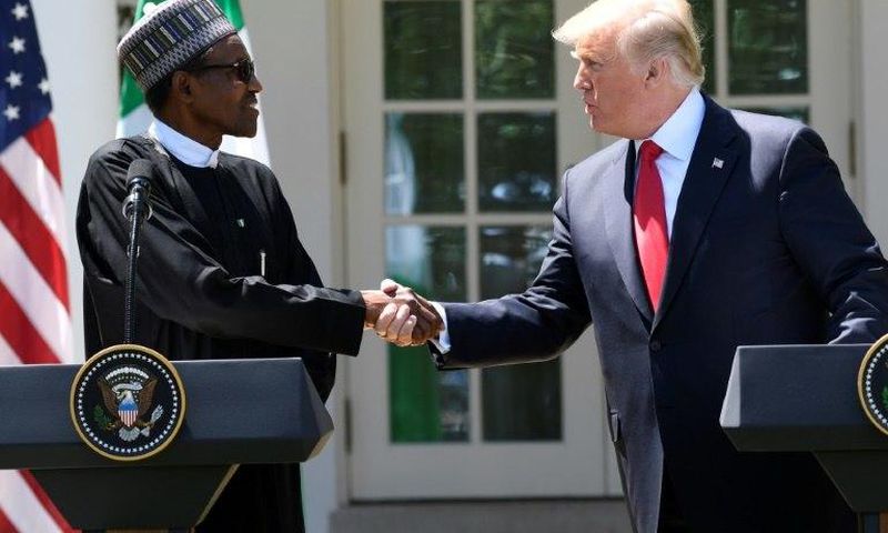 US President Donald Trump asked Nigeria's President Muhammadu Buhari to support the US bid for the 2026 World Cup