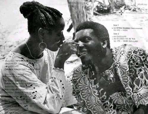 Clarion Chukwura-Abiola and Shina Peter on the set of 'Money Power.' (Gistmania)