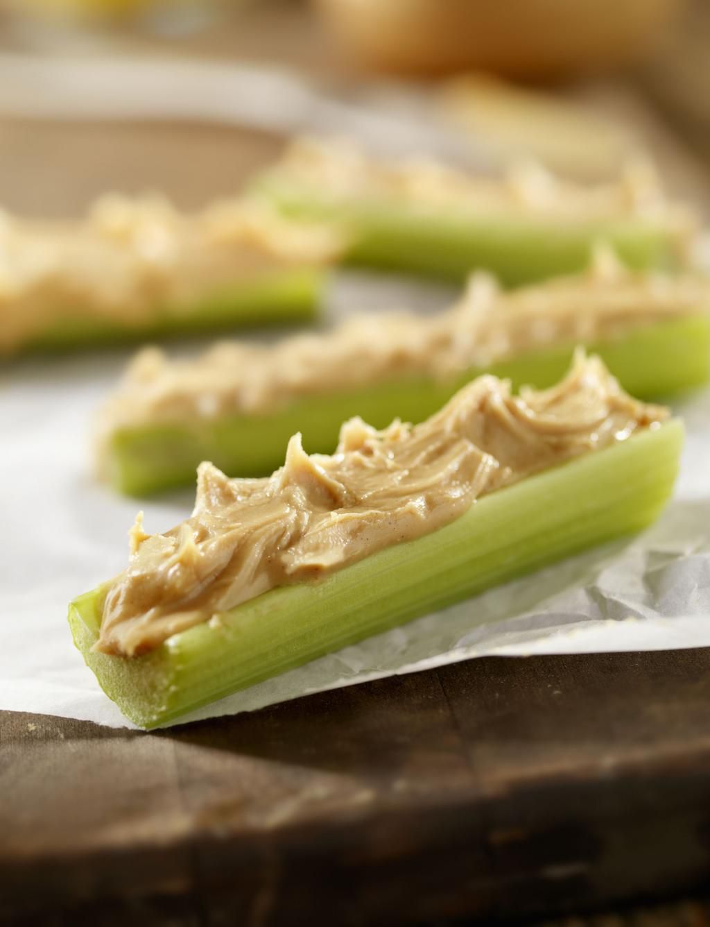Peanut Butter on Sticks of Celery