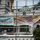 Soldiers stand guard outside a mosque ahead of Friday noon prayers in Colombo as many Muslims fear retaliation for the Easter attacks