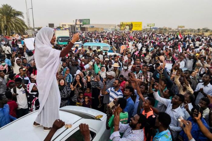 Sudanese student Alaa Salah shot to prominence after an image of her leading demonstrators in chants in Khartoum went viral