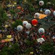 People take part in a demonstration against the Brazilian government's plan to slash education spending, in Sao Paulo