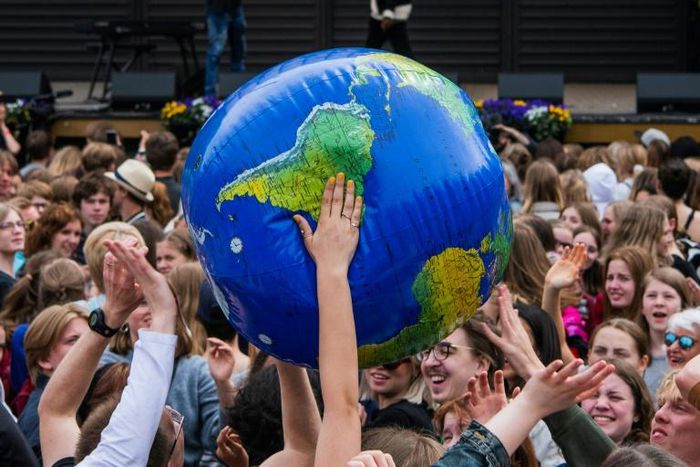 Tens of thousands of young climate activists rallied across Europe demanding urgent action against global warming