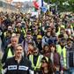 Demonstrators joined the latest 'yellow vest' in Bordeaux, where support for the movement is strong