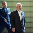 Iranian Foreign Minister Mohammad Javad Zarif arriving to meet Japanese Prime Minister Shinzo Abe in Tokyo on May 16, 2019