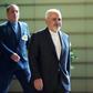 Iranian Foreign Minister Mohammad Javad Zarif arriving to meet Japanese Prime Minister Shinzo Abe in Tokyo on May 16, 2019