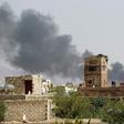 The aftermath of an airstrike by the Saudi-led coalition in Yemen