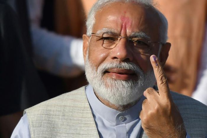 Indian Prime Minister Narendra Modi is looking to boost his chances of a second term as the national election heads into its final round