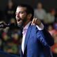 Donald Trump Jr. warms up the audience at a rally for his father President Donald Trump in El Paso, Texas in February