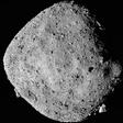 A Nasamosaic image of asteroid Bennu, composed of 12 PolyCam images