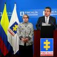 Colombia's Attorney General Nestor Humberto Martinez (C) resigned in reponse to the order from the Special Jurisdiction for Peace to release Jesus Santrich