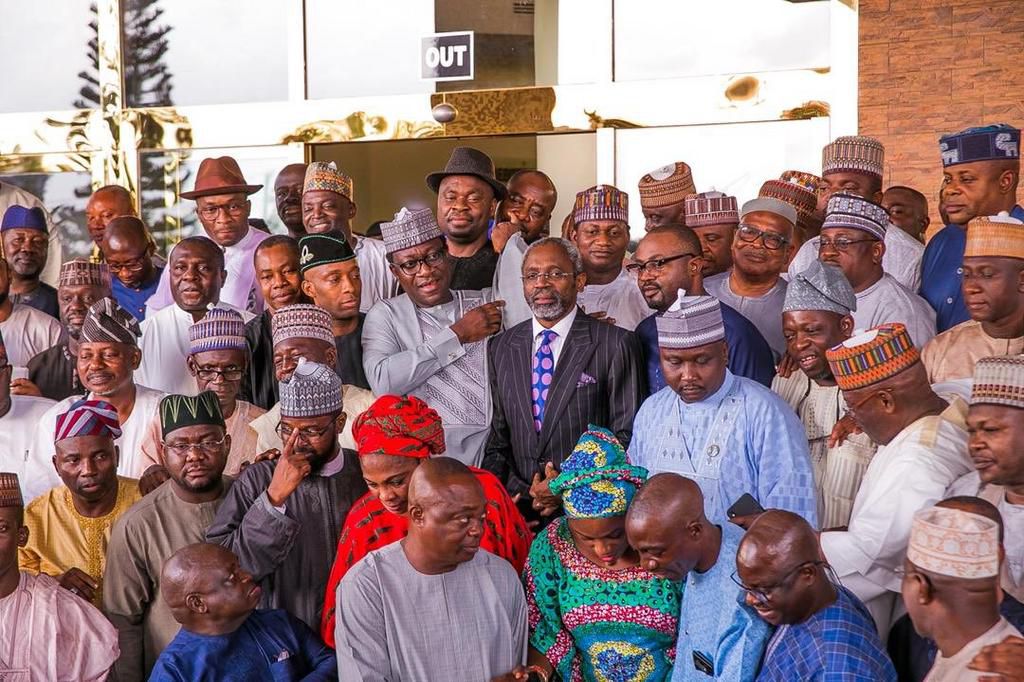 Honourable Femi Gbajabiamila has revealed that 178 first term members of the incoming 9th Assembly from APC, PDP, APGA, SDP, ADC has come together to identify with his Joint Task project towards nation building. [Twitter/@femigbaja]