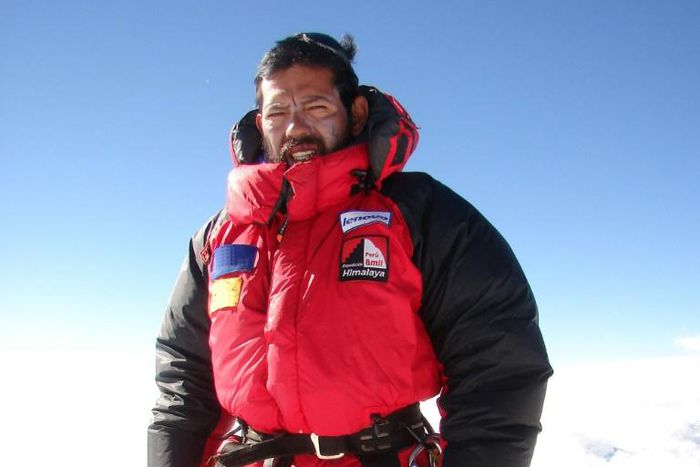 Peruvian mountain climber Richard Hidalgo shown in an undated picture