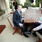 Facebook's Mark Zuckerberg, left, with French President Emmanuel Macron at the Elysee palace following the "Tech for Good" summit in Paris in May 2018.