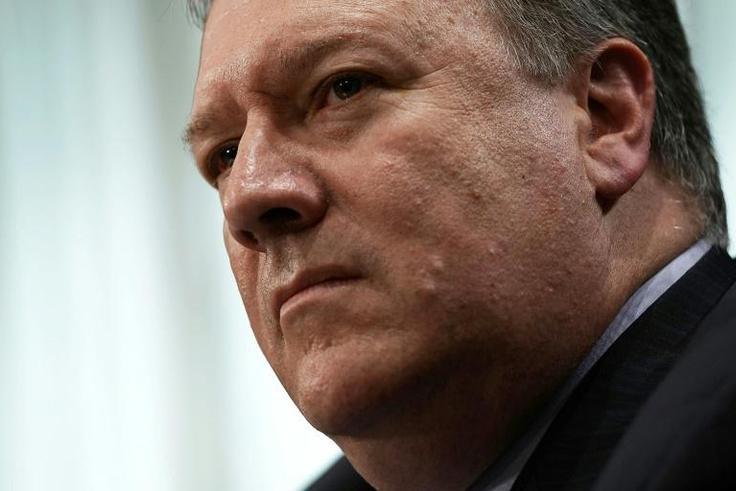 Secretary of State Mike Pompeo, seen in a file photo from July 25, 2018, said that the US still sees a 'path forward' in talks with North Korea even after its recent weapons tests