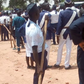 Sympathisers, Boys Brigade members at Christian Cemetry in Gombe during the burial of slain brigade members on Easter Sunday (Punch)