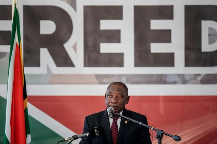 South African President Cyril Ramaphosa said that large swathes of the country's population still aren't free, 25 years after apartheid