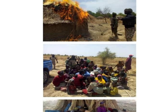 Troops of the Nigerian Army have rescued 29 women and 25 children from Boko Haram terrorists in Borno [Twitter/@HQNigerianArmy]