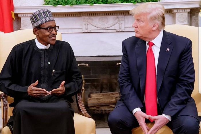 Nigerian President Muhammadu Buhari and US President Donald Trump meet at the White House on Monday, April 30, 2018.