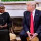Nigerian President Muhammadu Buhari and US President Donald Trump meet at the White House on Monday, April 30, 2018.