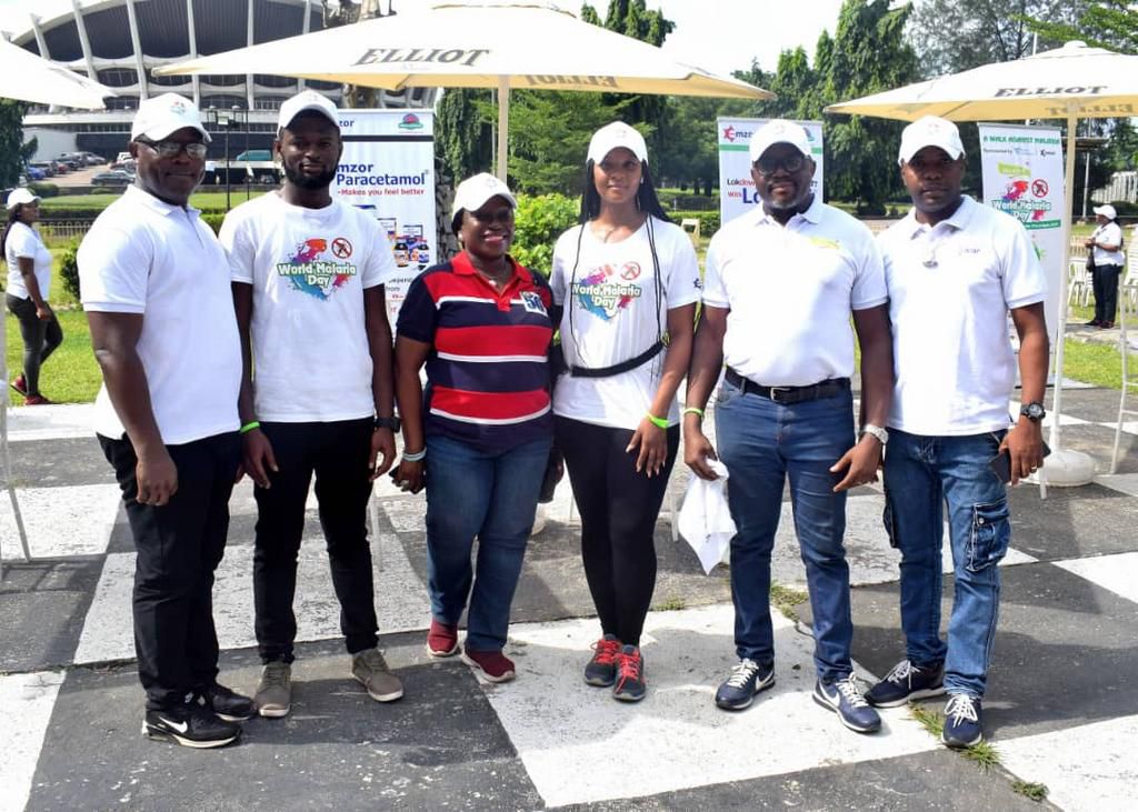 Mr Jude Agu (HR Evans Industries Limited), A representative from Emzor, Dr Abimbola Oshinowo (Managing Director Lagos State Malaria Examination Programme), Osas Ighodaro-Ajibade and Joseph Oko