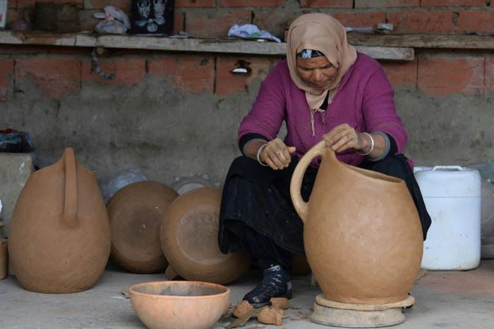 Women from Sejnane in northern Tunisia keep alive an ancient tradition of creating pottery with all-natural materials