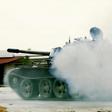 This grab obtained from a video published on the Libyan strongman Khalifa Haftar's self-proclaimed Libyan National Army (LNA) War Information Division's Facebook page on April 24, 2019, shows smoke around a tank reportedly during clashes with forces lo...