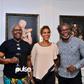 Guests with Yetunde Ayeni-Babaeko and Kelechi Amadi-Obi at the SMO White|Ebony exhibition opening which held on Saturday, May 25, 2019 at Temple Muse, Victoria Island Lagos.