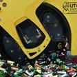 The thousands of bottles of illegal alcohol were seized in raids in Jakarta