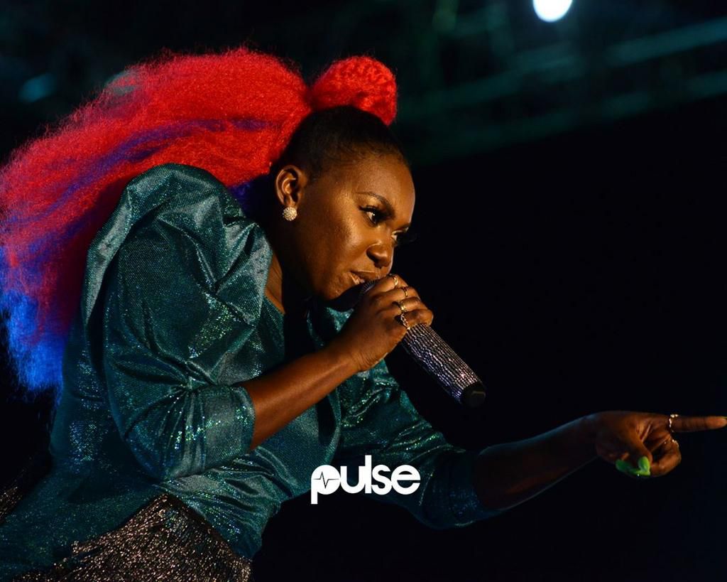 Niniola holding down the stage at the GidiFest 2019 [Pulse]