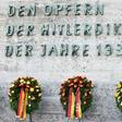 A Ploetzensee memorial site in Berlin reads: "To the victims of the Hitler dictaturship in the years 1933 - 1945"
