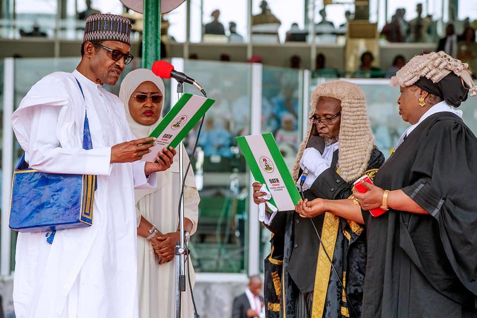President Buhari participates in Swearing-In Ceremony at the Eagle Square in Abuja on 29th May 2019 (Facebook/Femi Adesina)