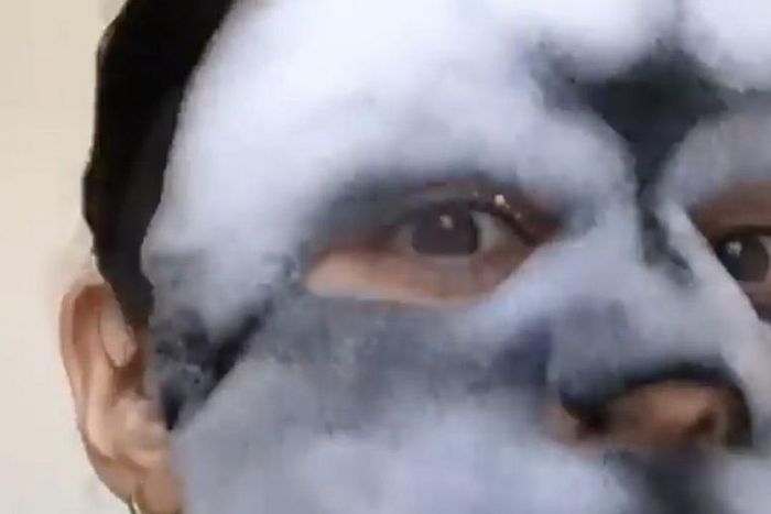 See Vanessa Hudgens Bubbling Face Mask Selfie